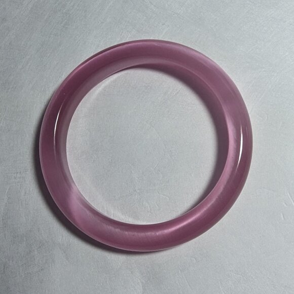Pink Jade Bangle - Picture 5 of 11
